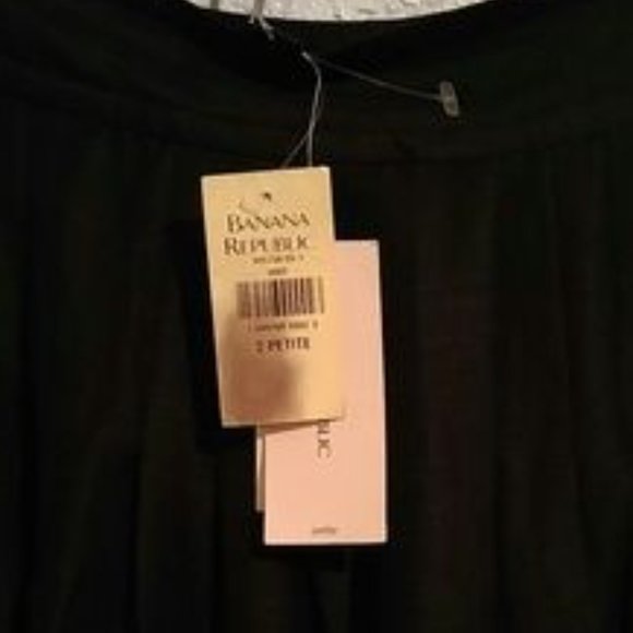 Banana Republic Black Linen & Silk New Skirt SZ 2P - Picture 3 of 9